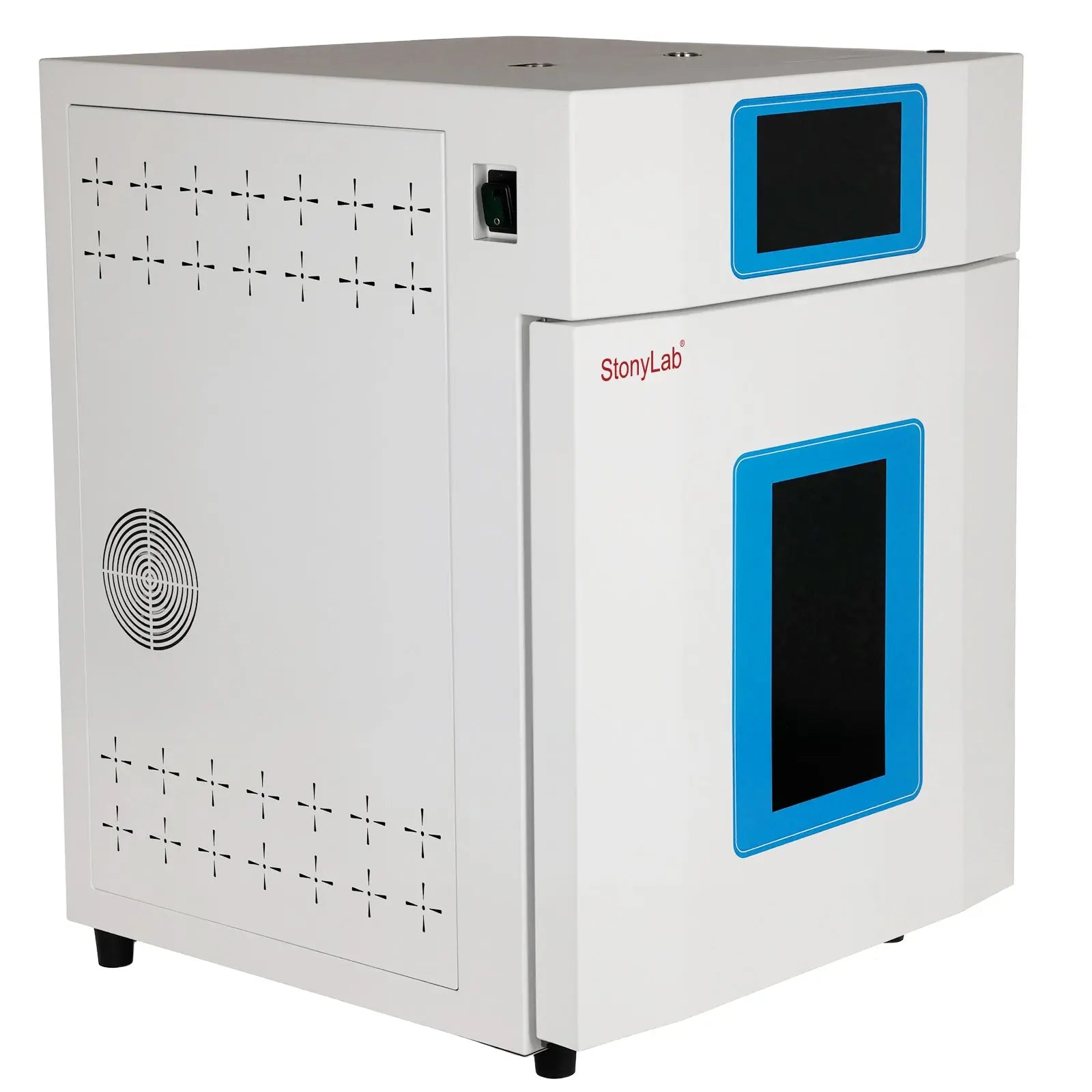 Close-up view showing the precise design and material of StonyLab Microwave Chemical Synthesizer with Magnetic Stirring and UV