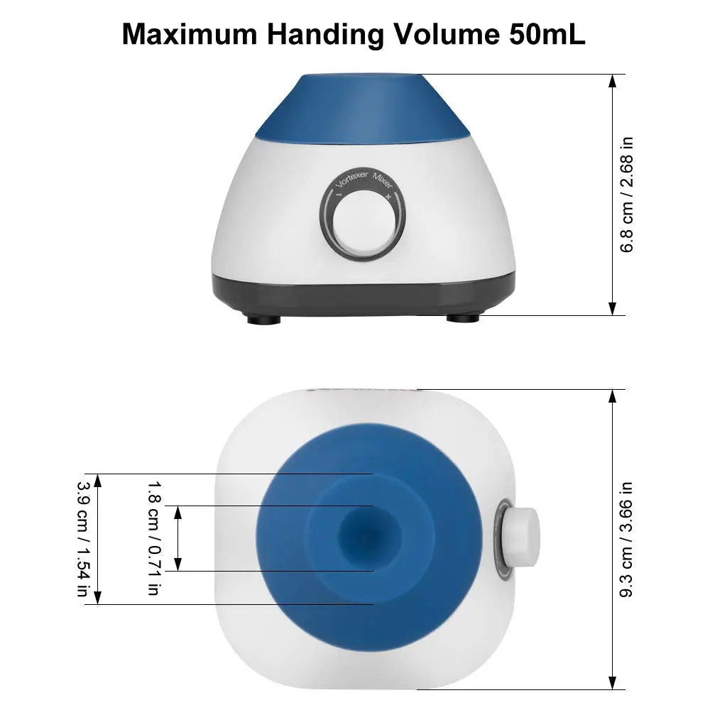 Close-up view showing the precise design and material of StonyLab Mini Vortex Mixer