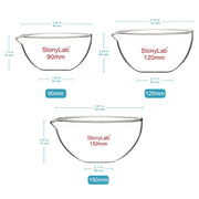 Close-up view showing the precise design and material of StonyLab Evaporating Dish