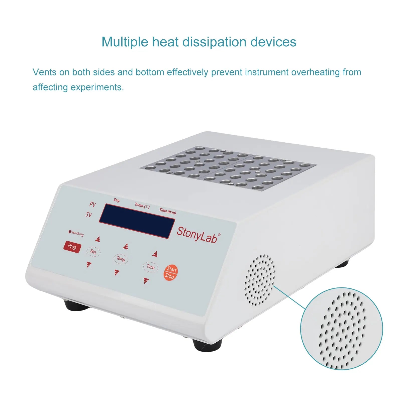 Comprehensive product view and setup components for StonyLab Modular Thermostatic Metal Bath