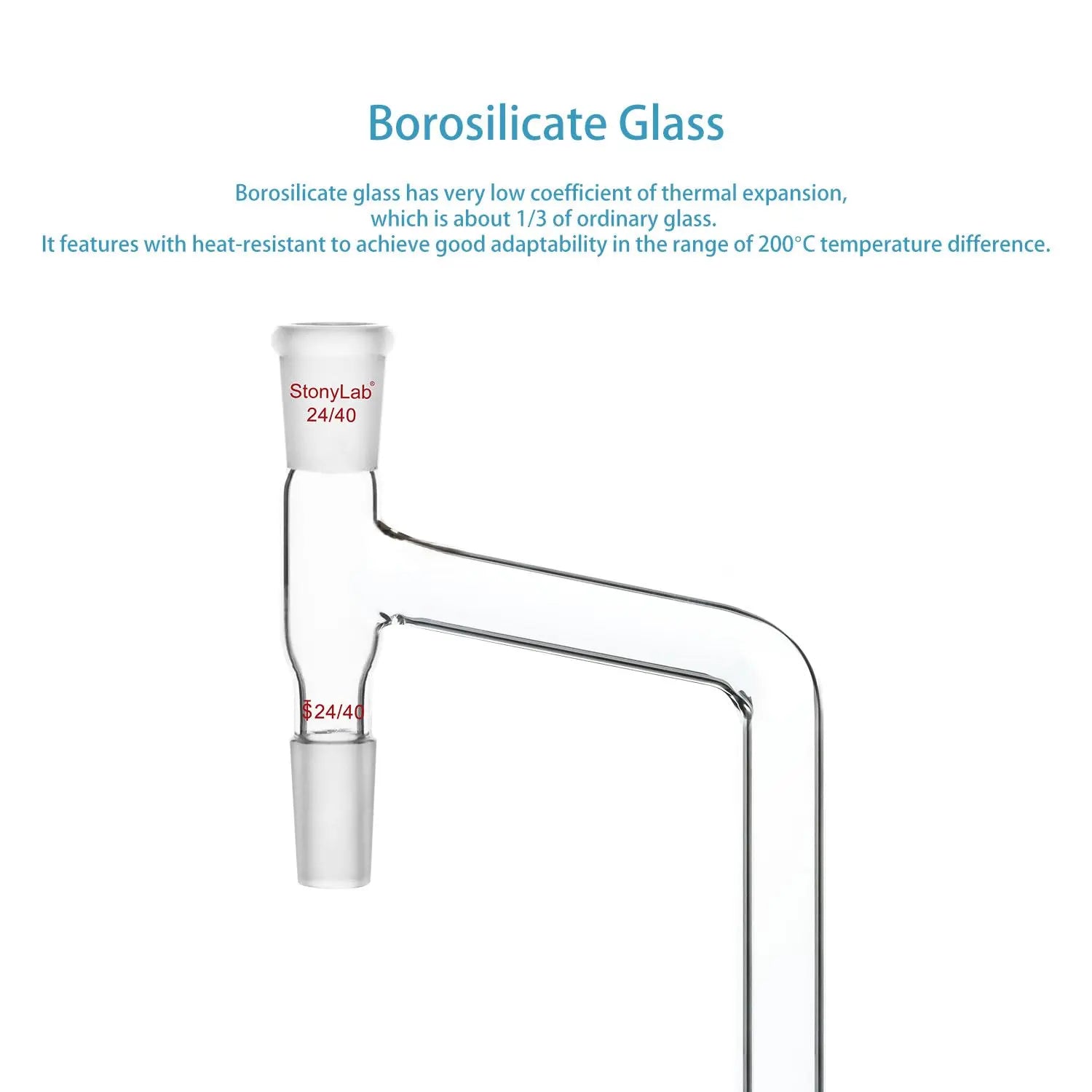 Moisture Test Adapter, Borosilicate Glass Moisture Collector Adapters - Distilling