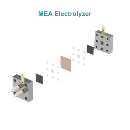Multifunctional gas diffusion electrolysis cell, 4-in-1 modular PEEK and titanium flow cell with 1 cm² reaction area for CO₂ reduction and battery research StonyLab