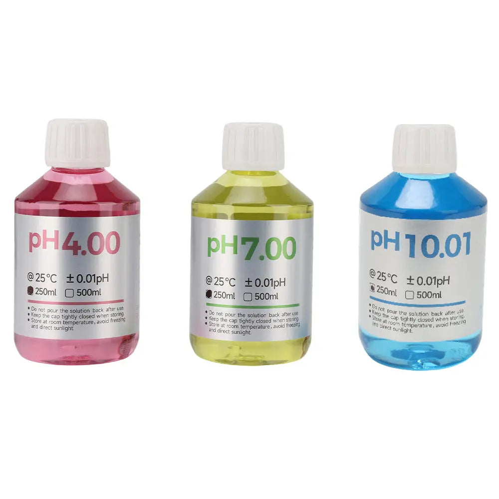NIST Standard pH & Conductivity Calibration Solutions – pH 4/7/10 & EC 84–12.18 mS/cm Electrochemical Analyzers
