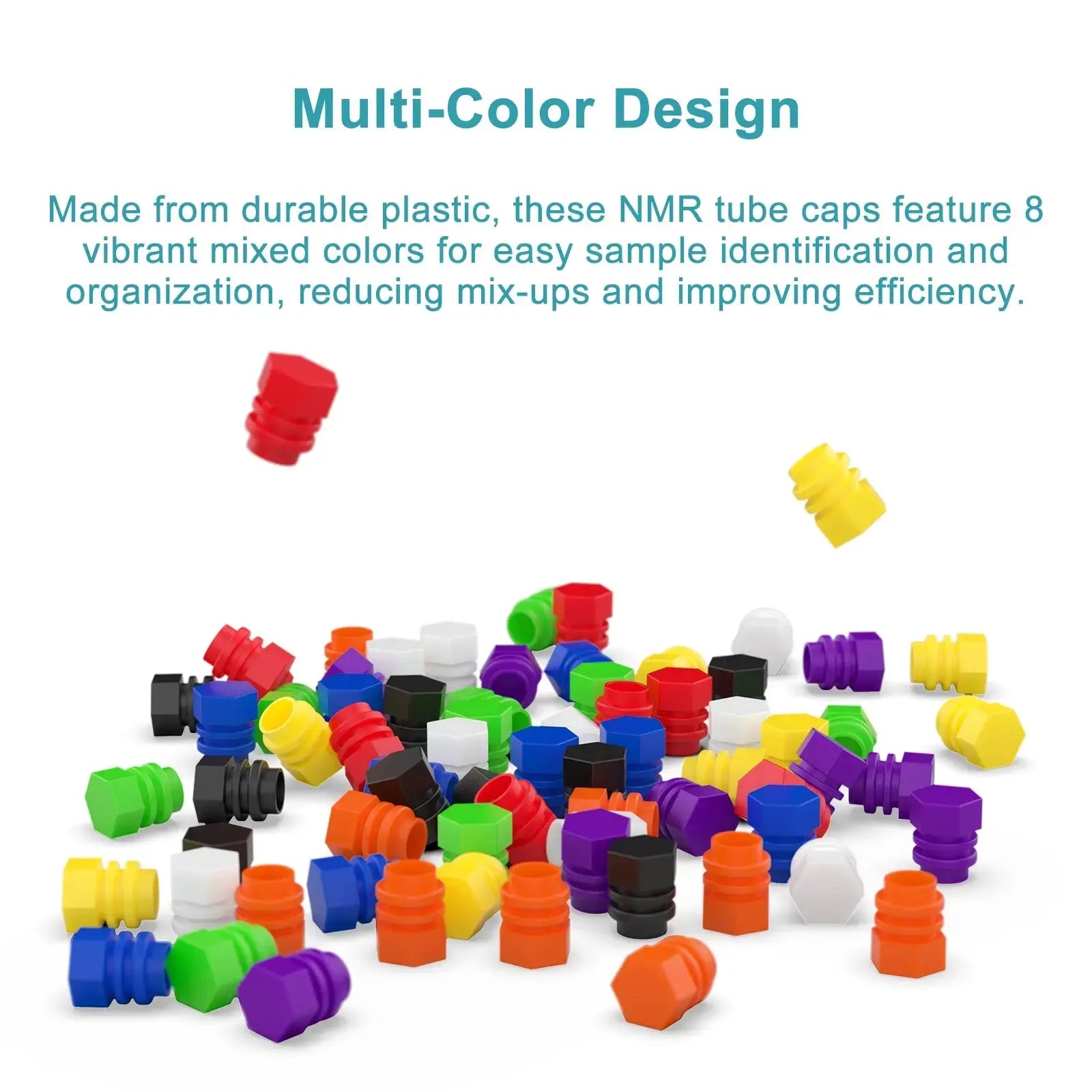 NMR Tubes with Caps, 4.9 mm OD x 177 mm Length, 100-Pack