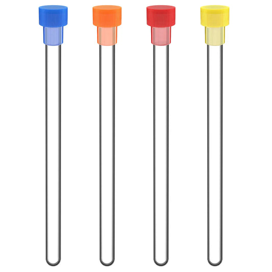NMR tubes with caps 4.9 mm OD × 177 mm borosilicate glass sample tubes 100-pack for NMR spectroscopy StonyLab