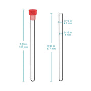 NMR tubes with caps 4.9 mm OD × 177 mm borosilicate glass sample tubes 100-pack for NMR spectroscopy StonyLab