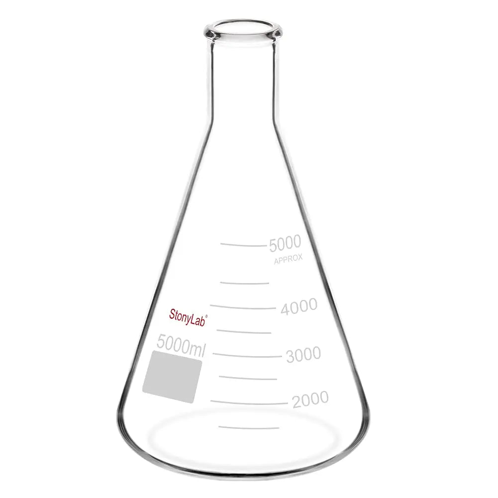 Narrow Mouth Erlenmeyer Flasks, 25-5000 ml Flasks - Erlenmeyer 5000-ml