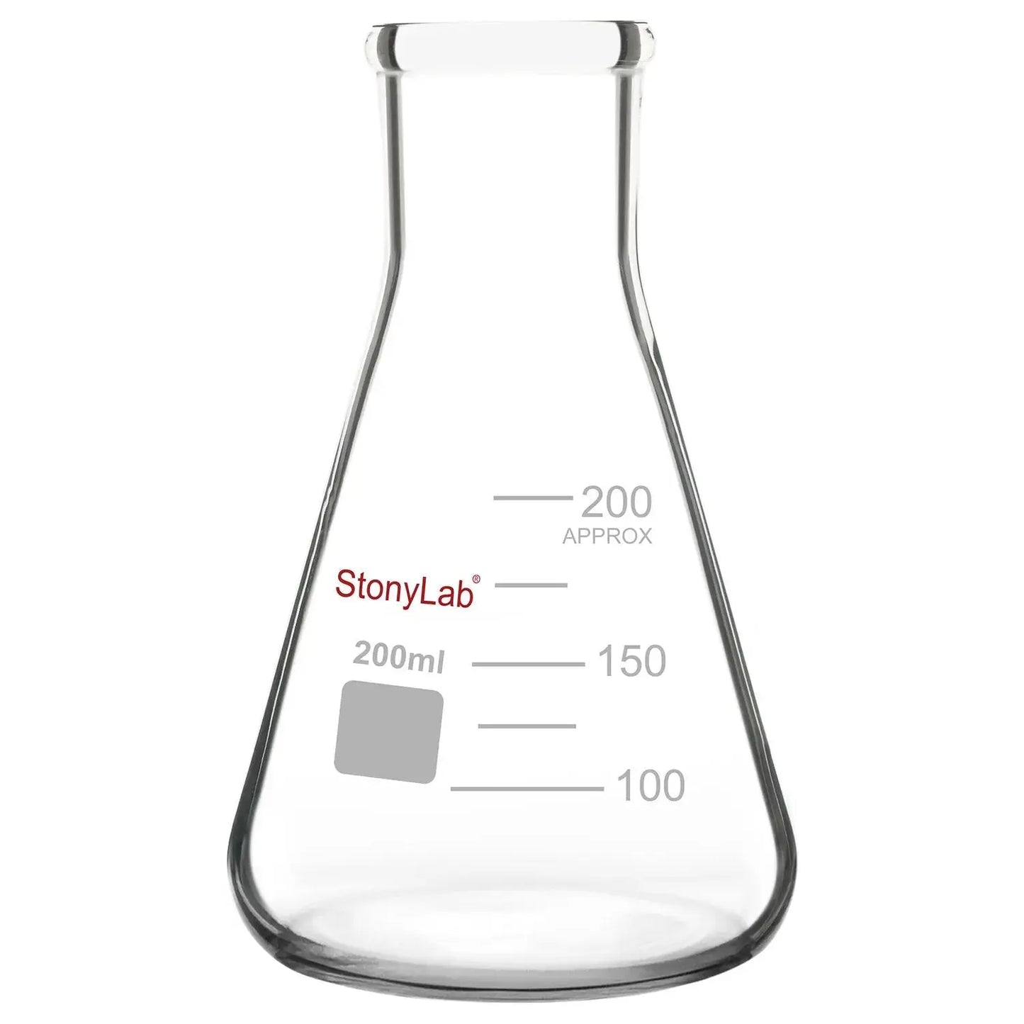 Narrow Mouth Erlenmeyer Flasks, 25-5000 ml Flasks-Erlenmeyer 200-ml-1-Pack