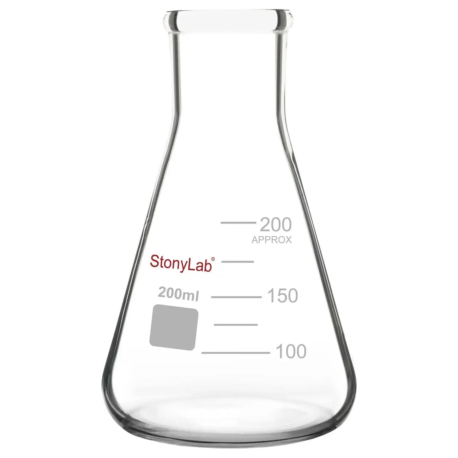 Narrow Mouth Erlenmeyer Flasks, 25-5000 ml Flasks-Erlenmeyer 200-ml-1-Pack
