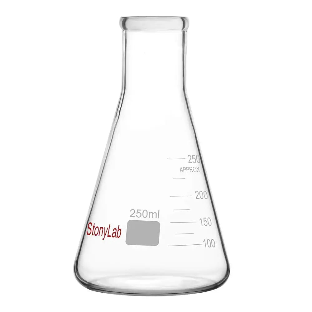 Narrow Mouth Erlenmeyer Flasks, 25-5000 ml Flasks-Erlenmeyer 250-ml-1-Pack