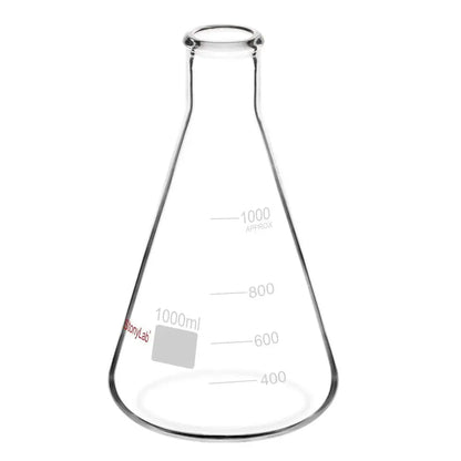 Narrow Mouth Erlenmeyer Flasks, 25-5000 ml Flasks-Erlenmeyer 1000-ml-1-Pack