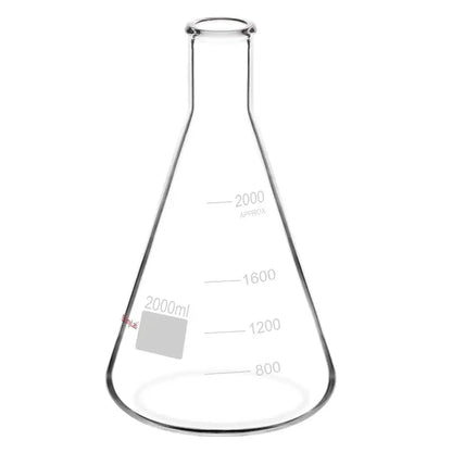 Narrow Mouth Erlenmeyer Flasks, 25-5000 ml Flasks-Erlenmeyer 2000-ml-1-Pack