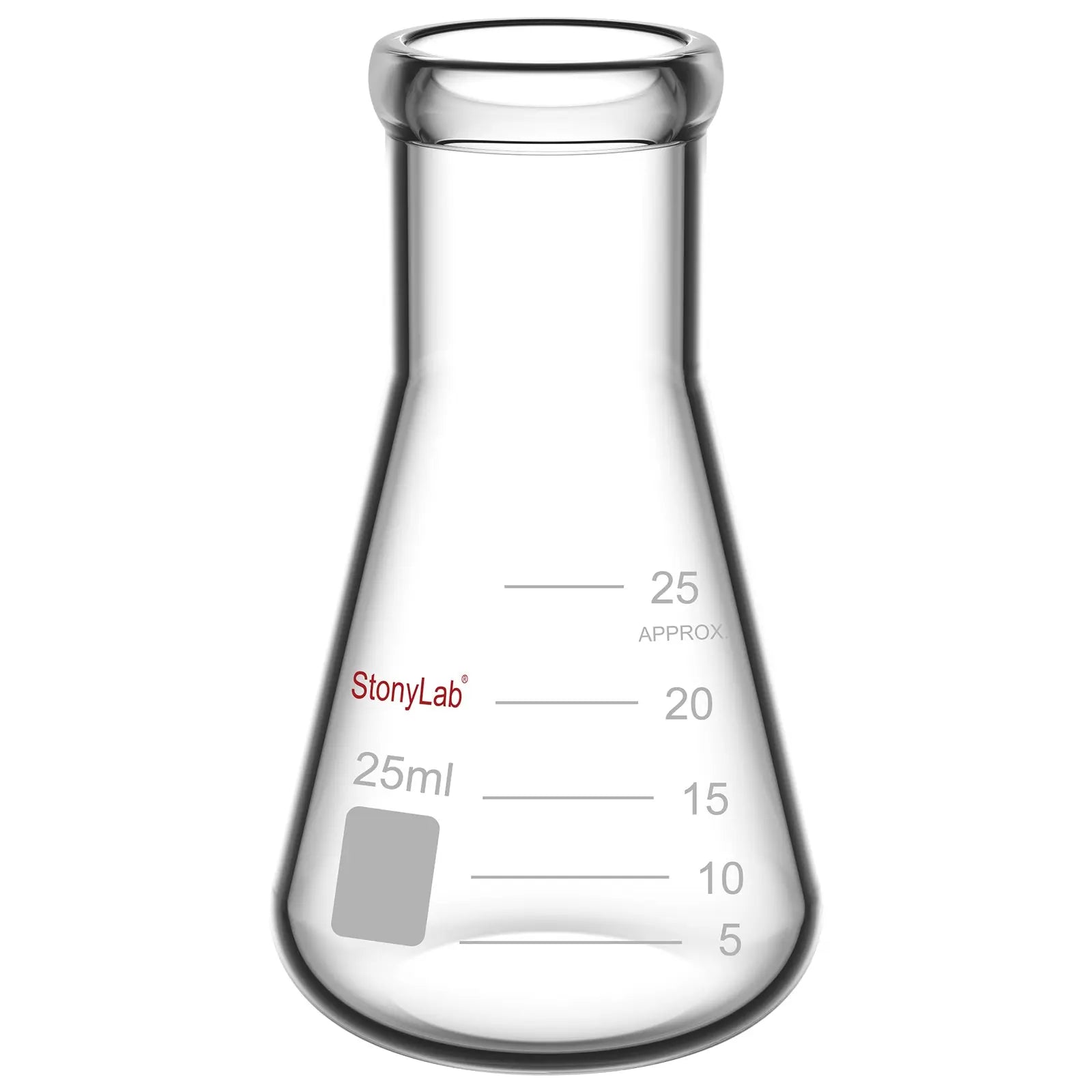 Comprehensive product view and setup components for StonyLab Narrow Mouth Erlenmeyer Flasks