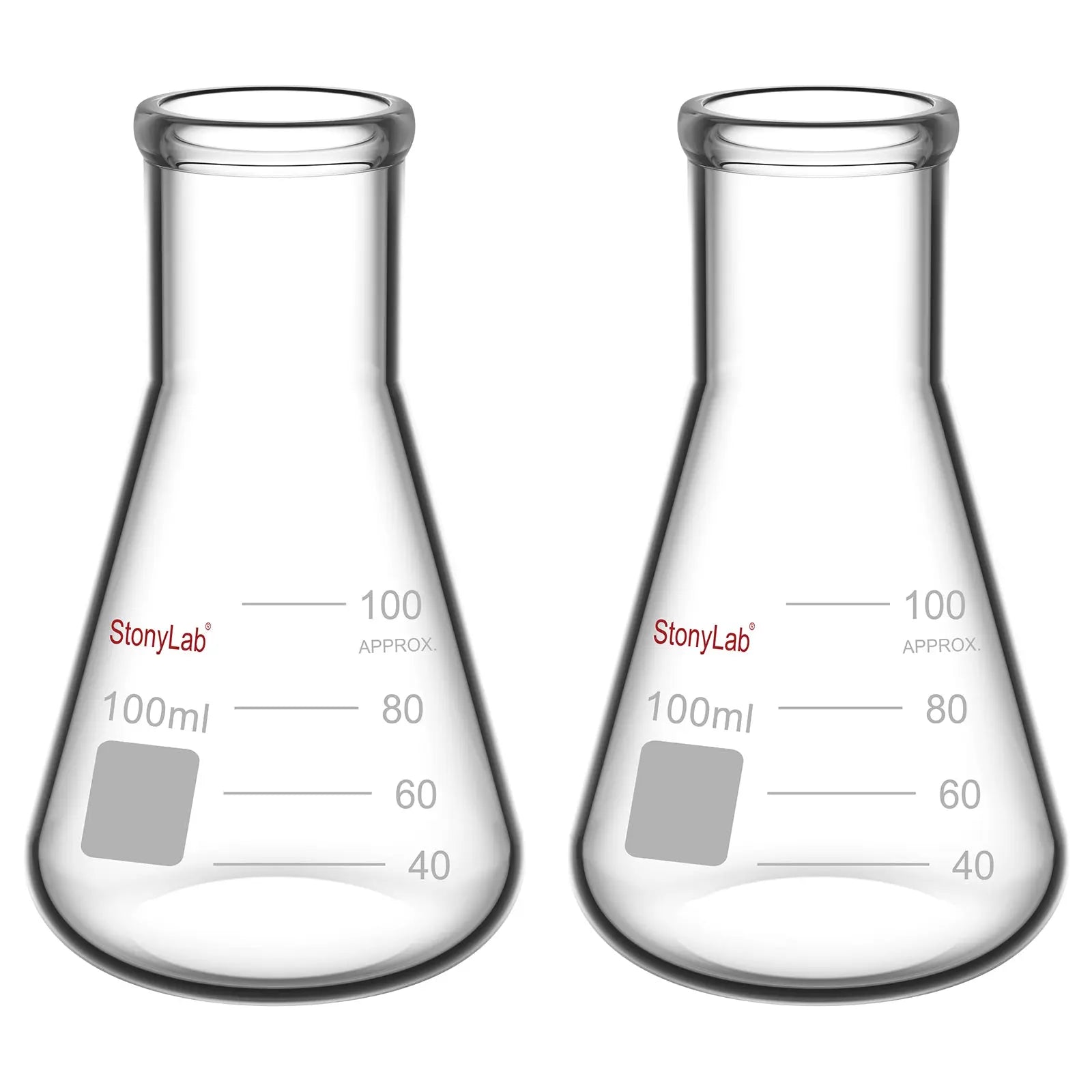 Comprehensive product view and setup components for StonyLab Narrow Mouth Erlenmeyer Flasks