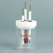 Comprehensive product view and setup components for StonyLab Non-Sealed Electrolytic Cell [50-100 ml]