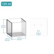 Close-up view showing the precise design and material of StonyLab Non-Sealed Quartz Electrochemical Cell