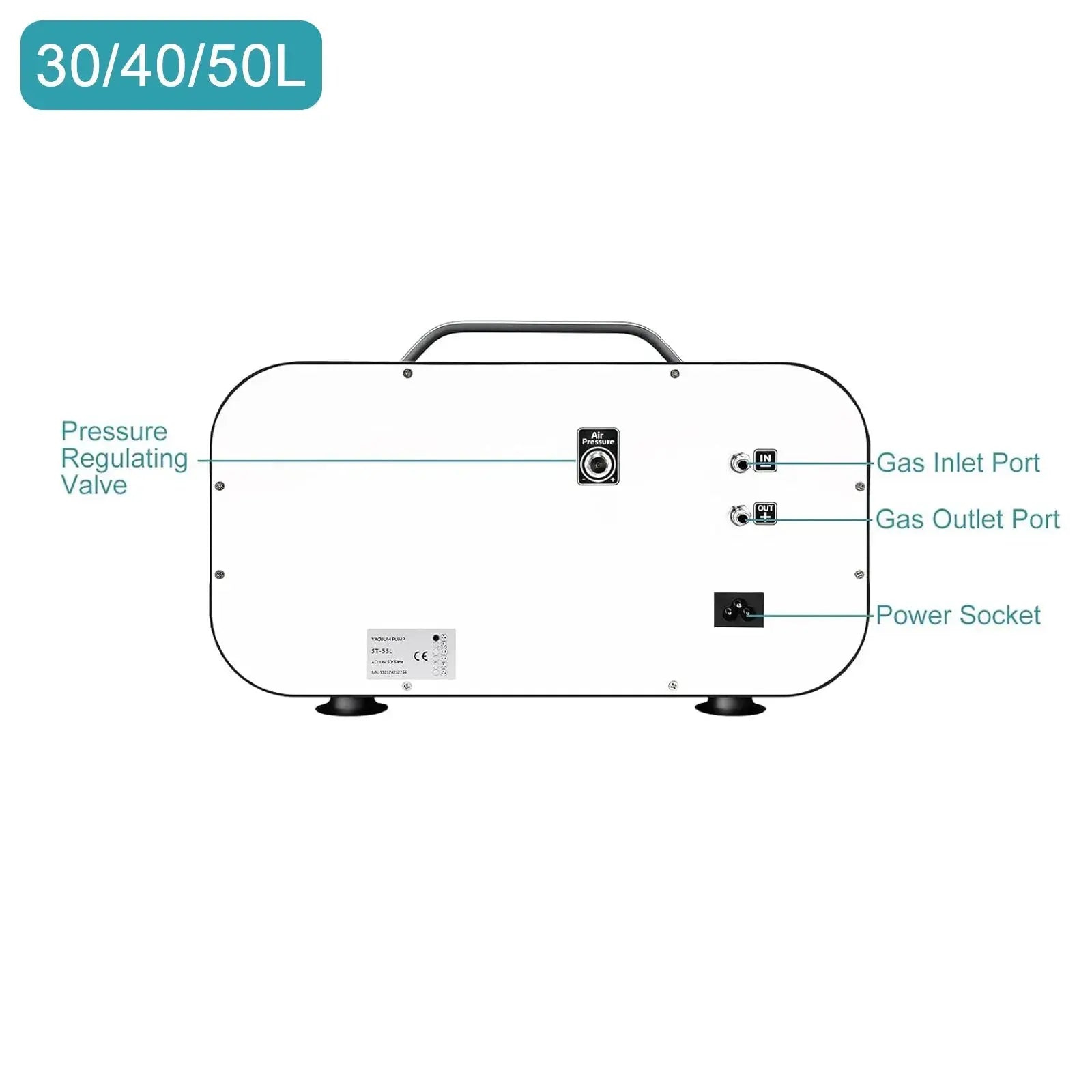 Comprehensive product view and setup components for StonyLab Oil-Free Diaphragm Vacuum Pump