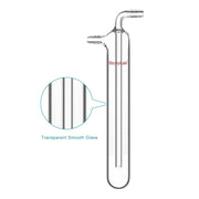 Side view and dimensional layout of the durable StonyLab Integrated Vacuum Cold Trap Bubblers