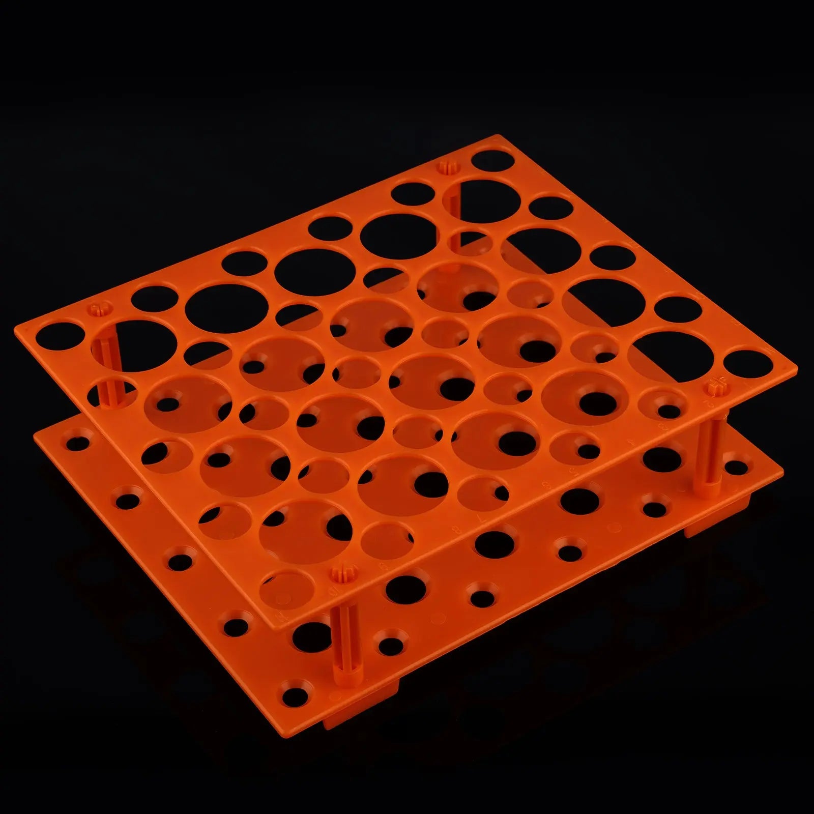 Detailed structural assembly component for StonyLab Orange Centrifuge Tube Rack