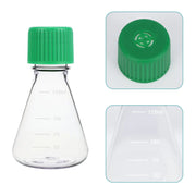 Side view and dimensional layout of the durable StonyLab PC Triangular Cell Culture Shaker Erlenmeyer Shake Flasks