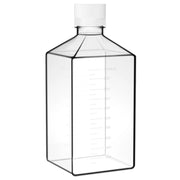 PET PETG square media bottle sterile leak-resistant laboratory bottle with HDPE cap 30–1000 ml capacity StonyLab