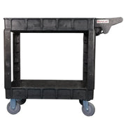 Side view and dimensional layout of the durable StonyLab PP Utility Cart