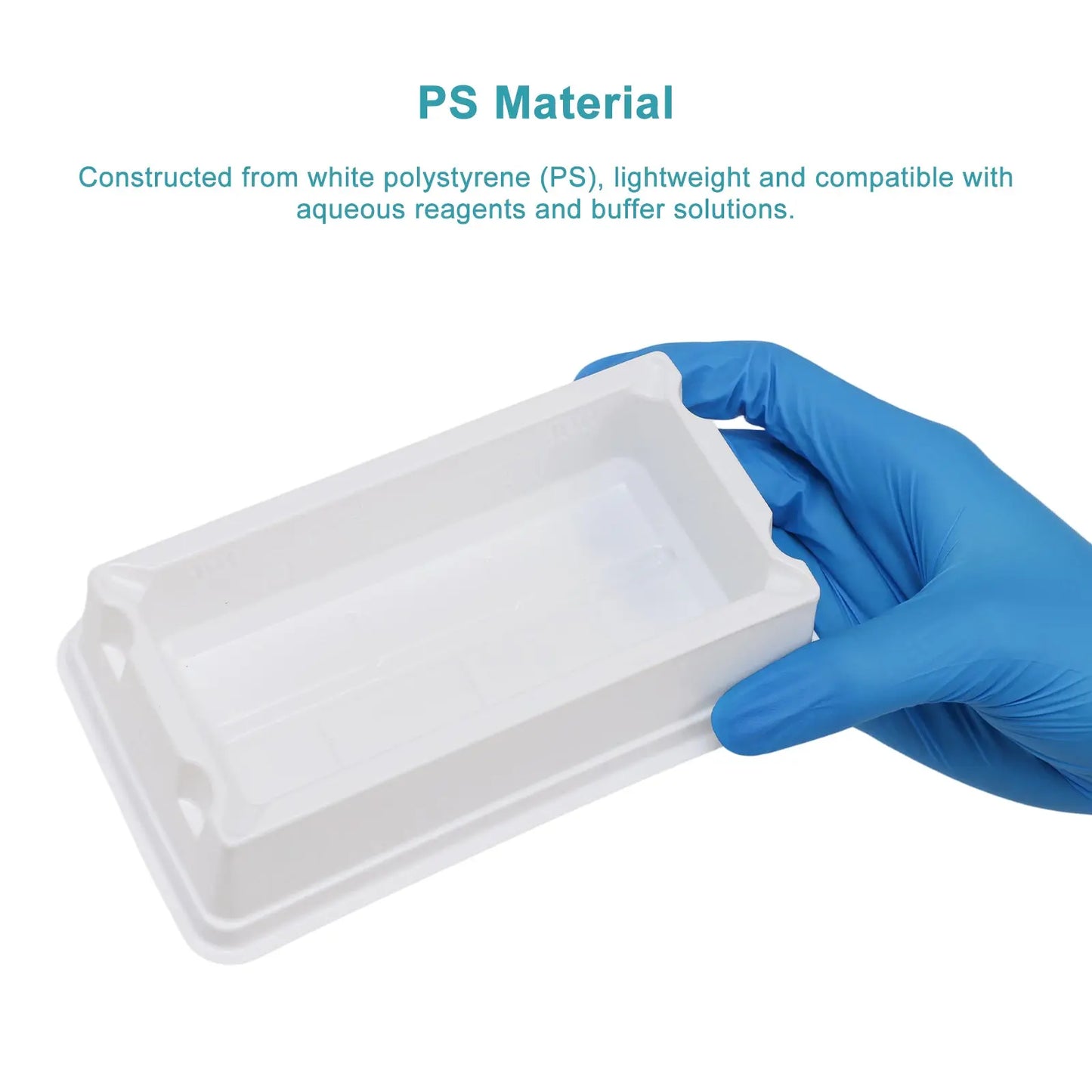 PS Reagent Reservoir, with Graduated Markings, 50ml /100ml, 20 pcs Pipette-Reservoir