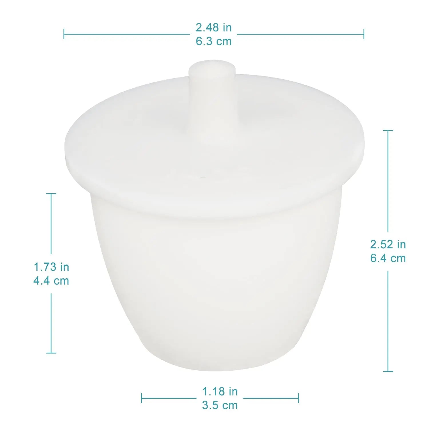 Detailed structural assembly component for StonyLab PTFE Crucible with Lid