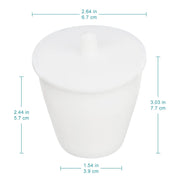 Alternative angle showing underlying build quality of StonyLab PTFE Crucible with Lid