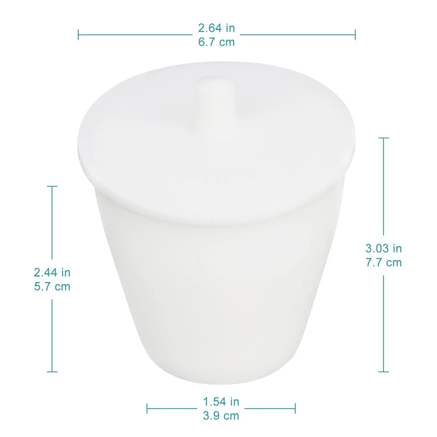 Alternative angle showing underlying build quality of StonyLab PTFE Crucible with Lid
