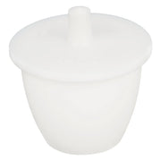 Side view and dimensional layout of the durable StonyLab PTFE Crucible with Lid