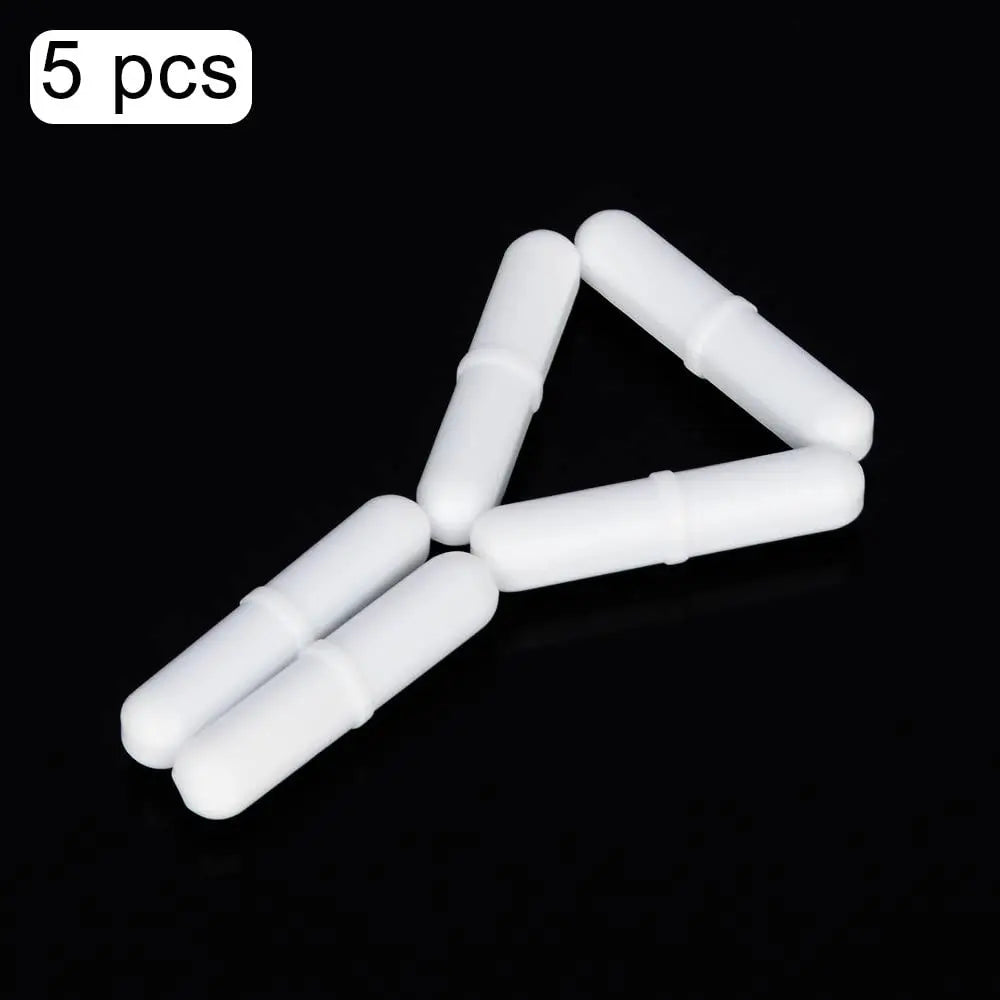 PTFE Magnetic Stir Bar, 15 mm, 5 Pack Stir Bars