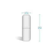 Side view and dimensional layout of the durable StonyLab PTFE Magnetic Stir Bar