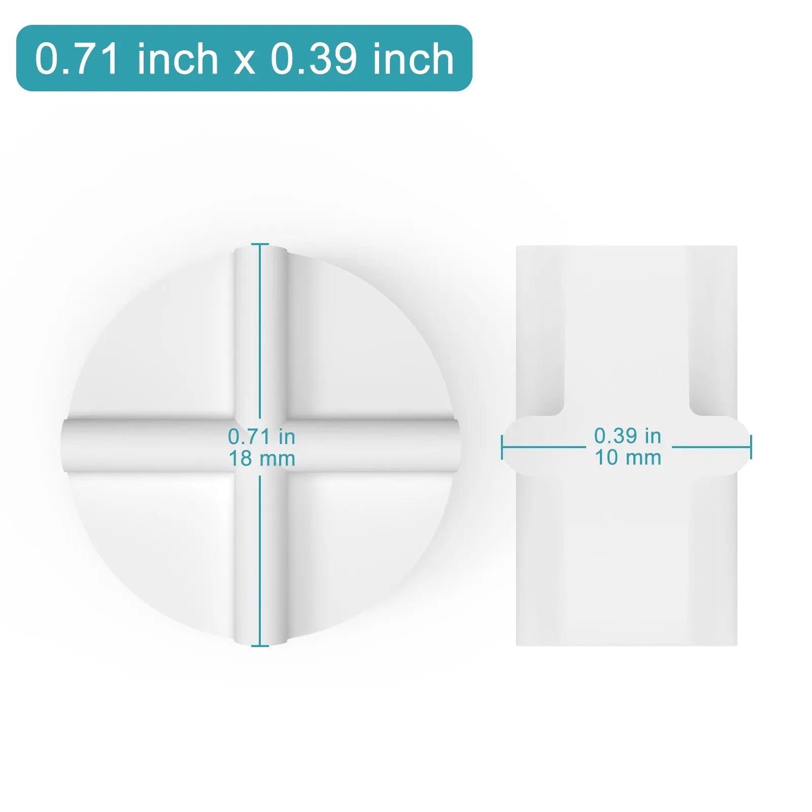 Side view and dimensional layout of the durable StonyLab PTFE Magnetic Stir Bar