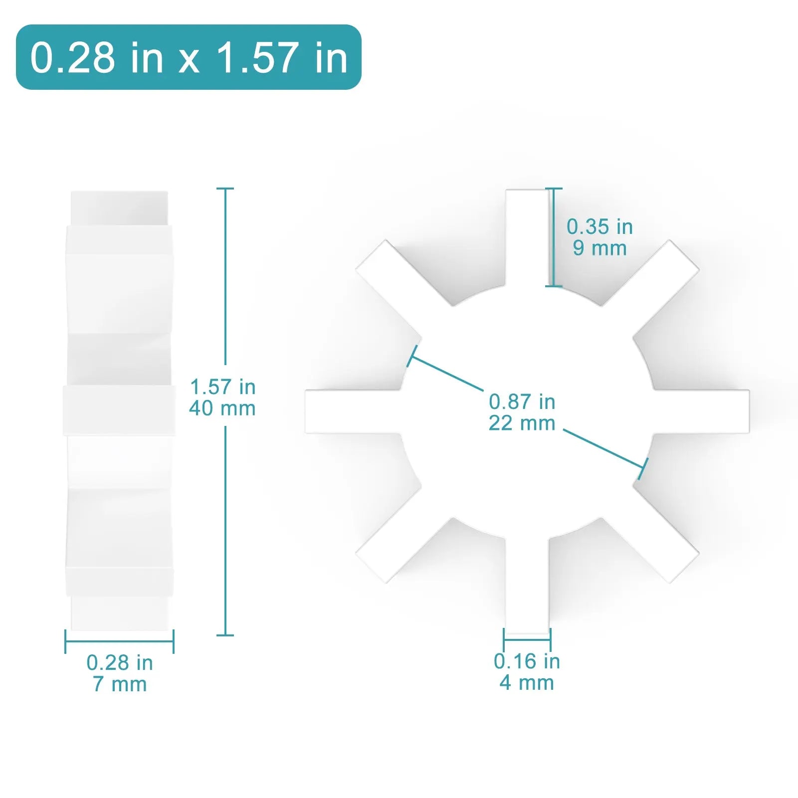 Close-up view showing the precise design and material of StonyLab PTFE Magnetic Stir Bar