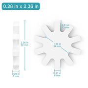 Side view and dimensional layout of the durable StonyLab PTFE Magnetic Stir Bar