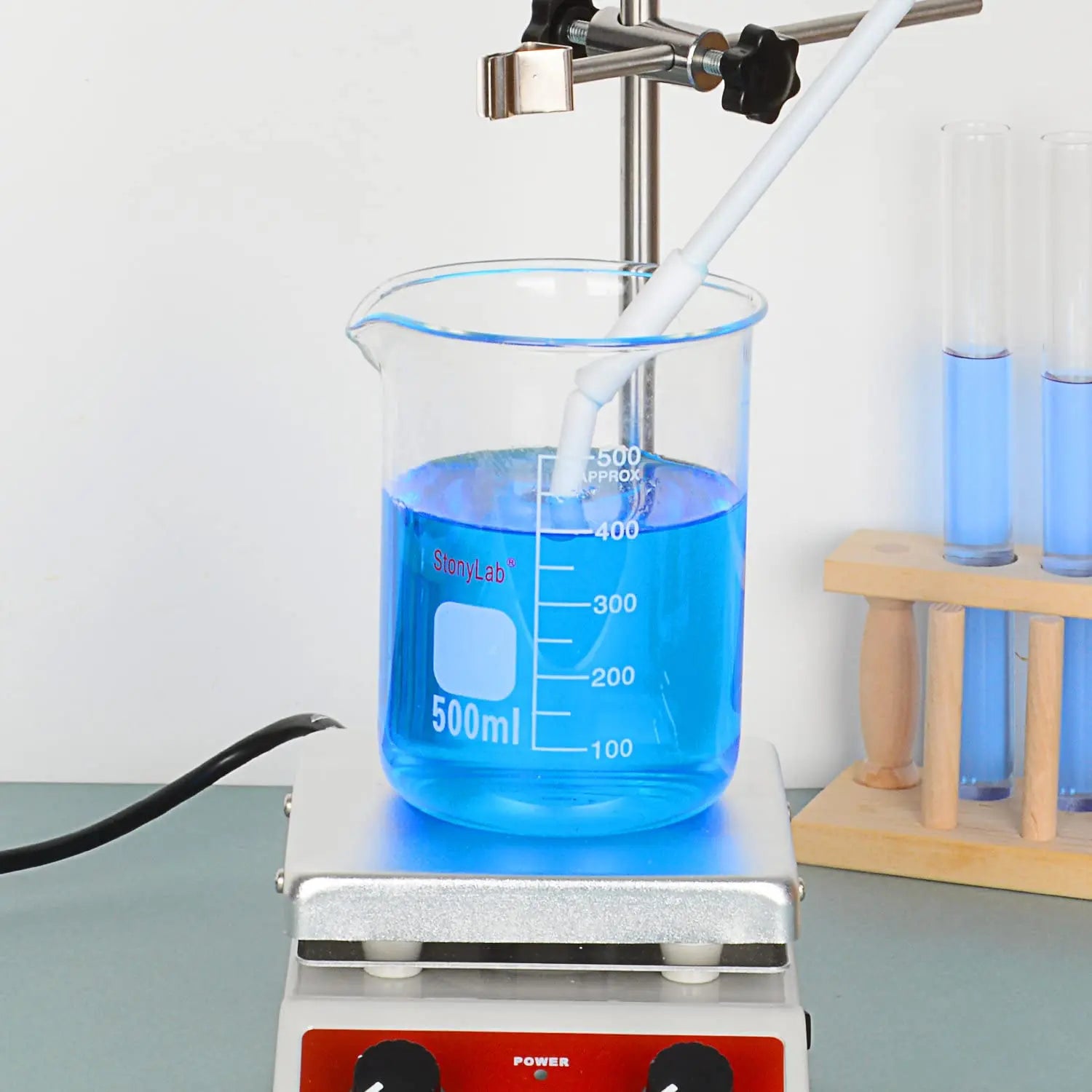 StonyLab PTFE Magnetic Stirring Bar Retriever heavy duty chemical processing configuration