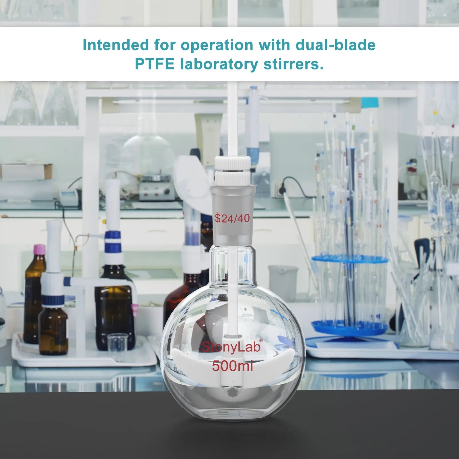 Alternative angle showing underlying build quality of StonyLab PTFE Stirring Plug