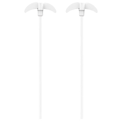 PTFE Stirring Shaft with Foldable Paddle, 7/8 mm Shaft Diameter, Length 85-400 mm, 2-Pack