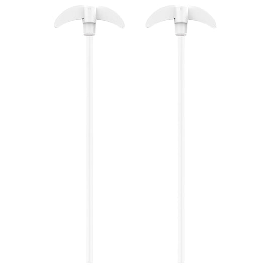 PTFE Stirring Shaft with Foldable Paddle, 7/8 mm Shaft Diameter, Length 85-400 mm, 2-Pack