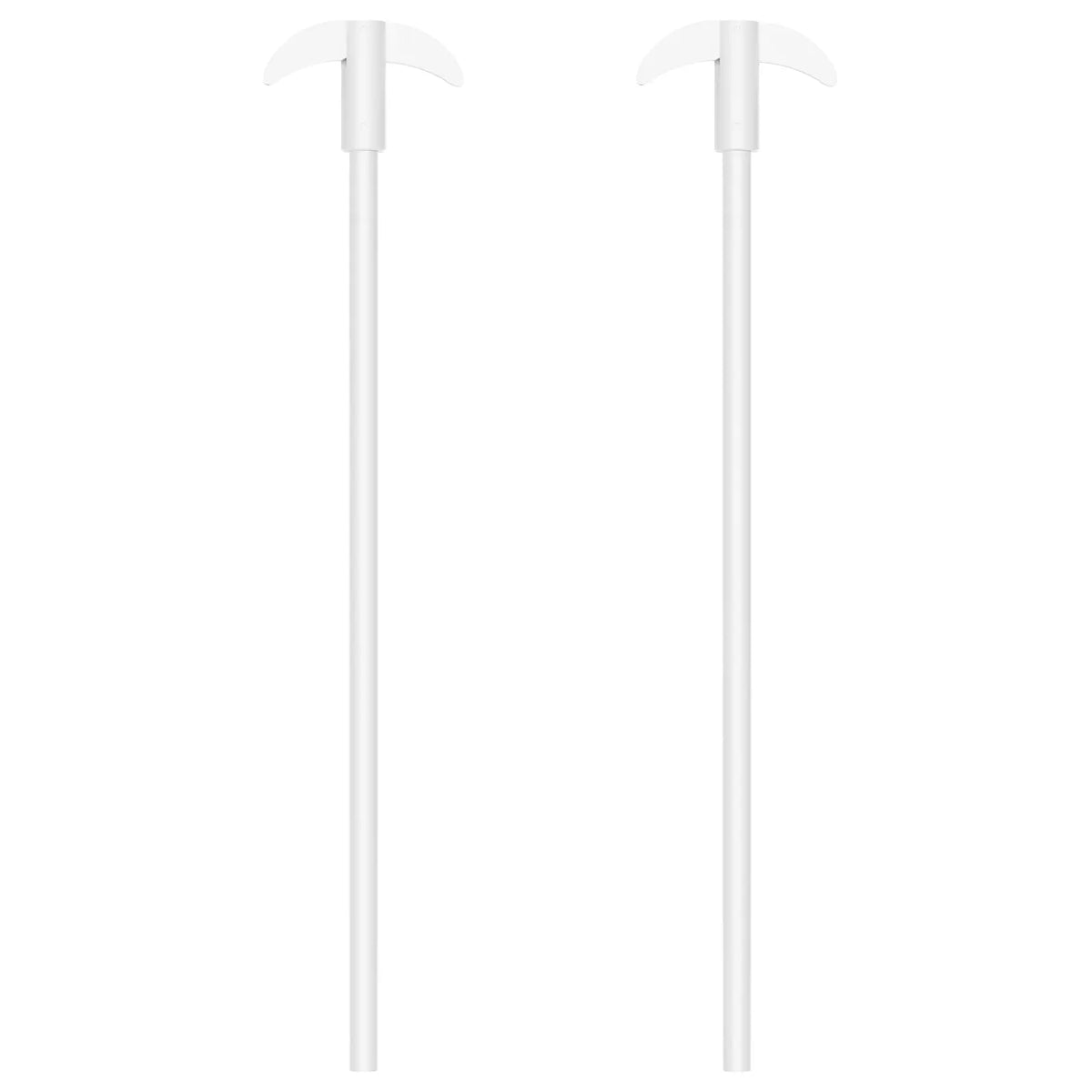 PTFE stirring shaft with foldable paddle, 7 mm diameter, 250–350 mm length, 2-pack for laboratory mixing with overhead stirrers StonyLab