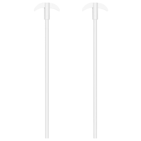 PTFE stirring shaft with foldable paddle, 7 mm diameter, 250–350 mm length, 2-pack for laboratory mixing with overhead stirrers StonyLab