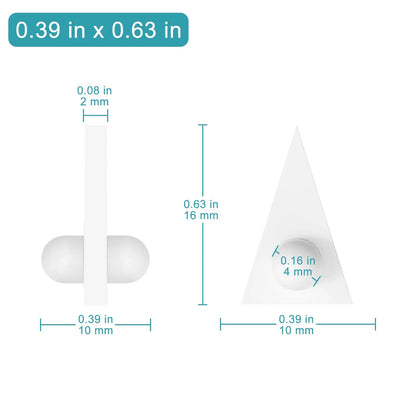 PTFE Triangular Magnetic Stir Bars, 2 Pcs Stir Bars