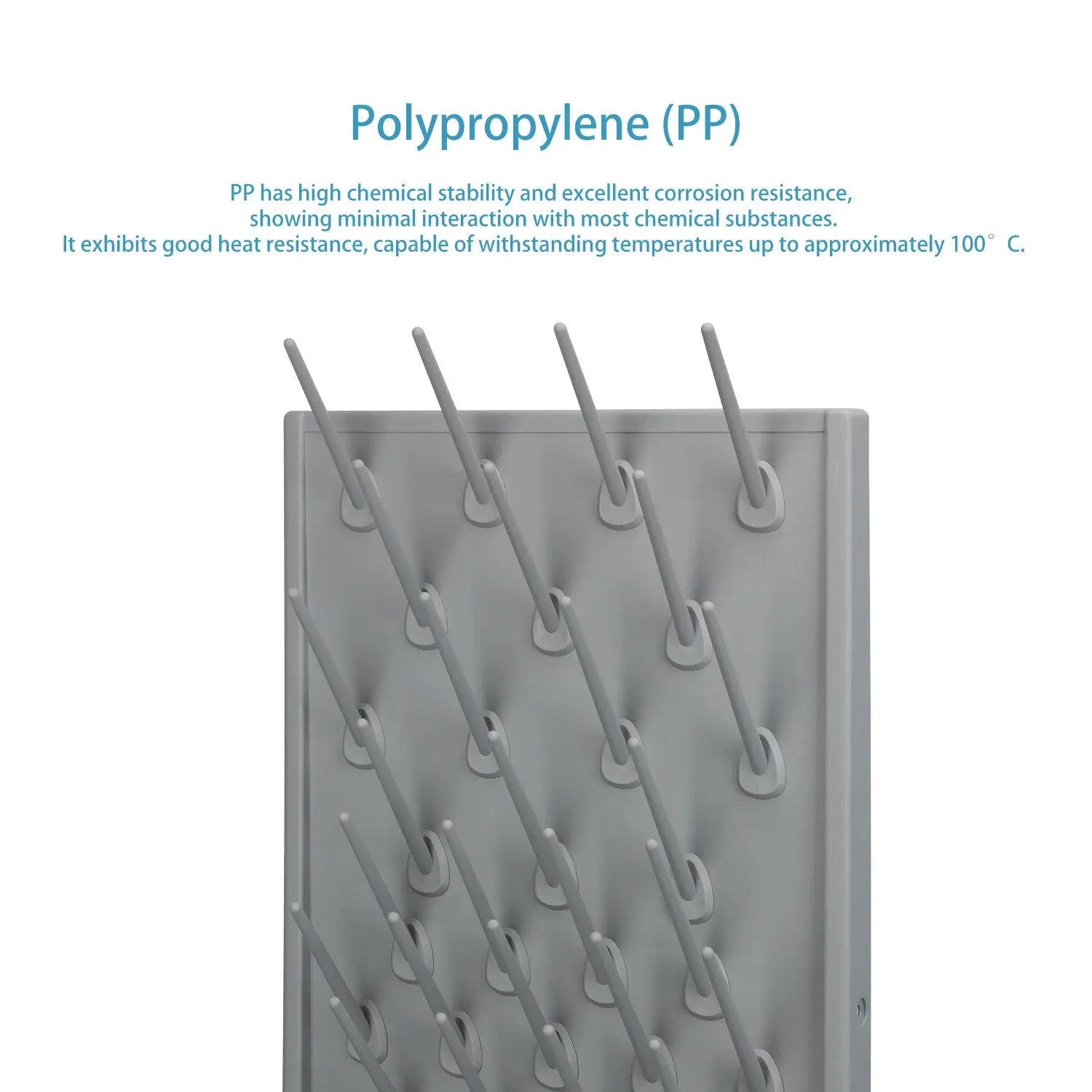 StonyLab Pegboard Drying Rack heavy duty chemical processing configuration