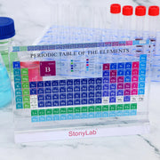 StonyLab Periodic Table with Real Elements Inside heavy duty chemical processing configuration