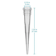 Close-up view showing the precise design and material of StonyLab Pipettes Tips
