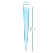 Side view and dimensional layout of the durable StonyLab Pipettes Tips