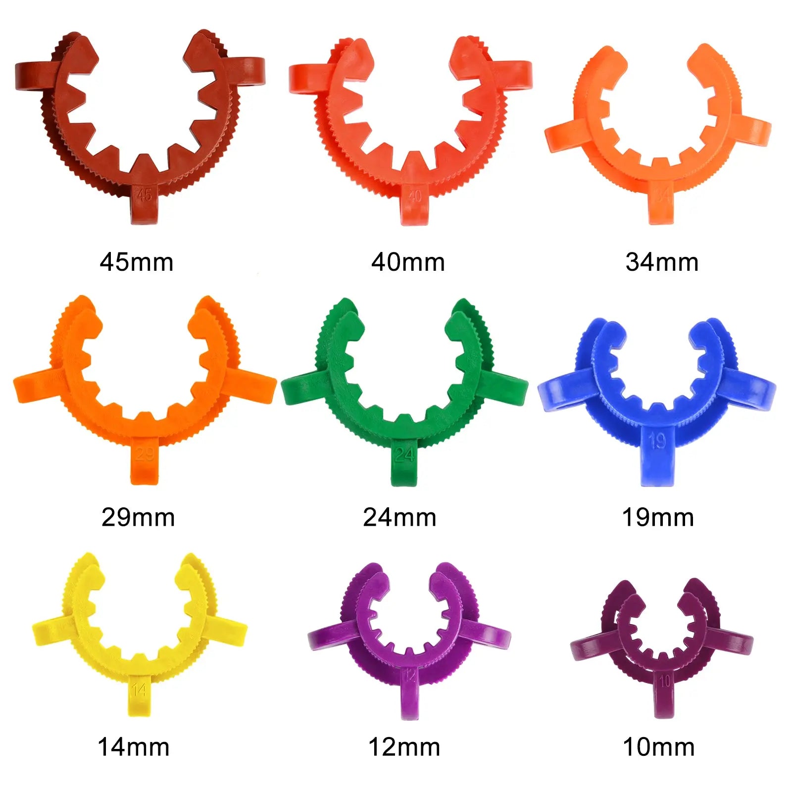 Close-up view showing the precise design and material of StonyLab Plastic Joint Clip Set