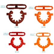 Side view and dimensional layout of the durable StonyLab Plastic Joint Clip Set