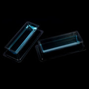 Side view and dimensional layout of the durable StonyLab Plastic Sample Reservoirs Aspiration Trough